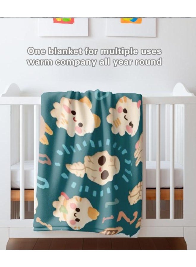 general Flannel thin blanket (warm and comfortable, suitable for sleep, gaming, dust removal and sandproof) 150cm*200cm - 560 - Image 1