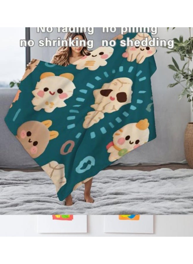 general Flannel thin blanket (warm and comfortable, suitable for sleep, gaming, dust removal and sandproof) 150cm*200cm - 560 - Image 5