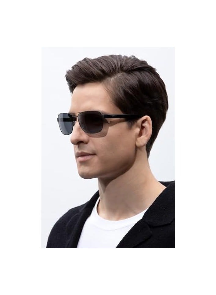 بروماس نظارات شمسية كلاسيكية للرجال - نظارات شمسية مستقطبة بأذرع من الأسيتات للحماية من الأشعة فوق البنفسجية - Image 3