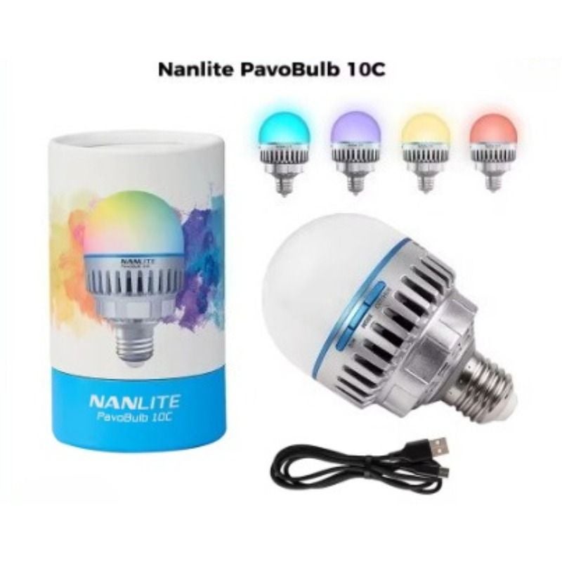 Nanlite PavoBulb 10C Standard RGB Smart LED Light Bulb 10W 2700k-7500k Full-Color Cri95 Tlci97 for Photography - Image 3