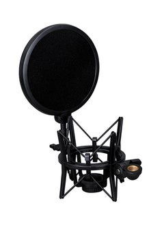 Loquat SH-100 Portable Shock Mount Mic Shock Holder for Microphones SH-100 Black  - Image 1