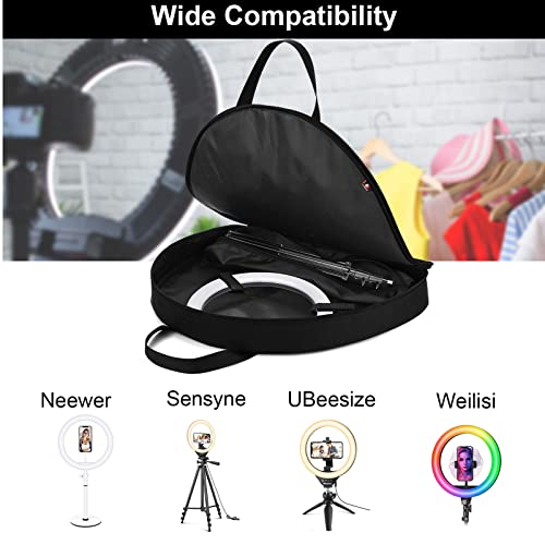 TXEsign Ring Light Case for 10" Selfie Ring Light & Tripod Stand - Protective Storage Bag for YouTube, TikTok & Self Portrait Shooting - Image 2