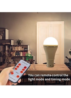 Y&D 2-Pack Rechargeable LED Light Bulbs with Solar Panel, 6500K, 300 Lumen - Solar-Powered Tent Clip Hook and Remote, Ideal for Camping, Emergency, Indoor & Outdoor Use  - Image 5