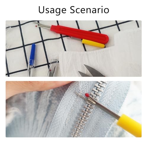 GDMINLO 5 Pieces Colorful Seam Ripper Assortment Thread Remover Kit 2 Big and 2 Small Handy Stitch Sewing Tools with 1 Scissors for Removing Unwanted Hems and Seams - Image 3