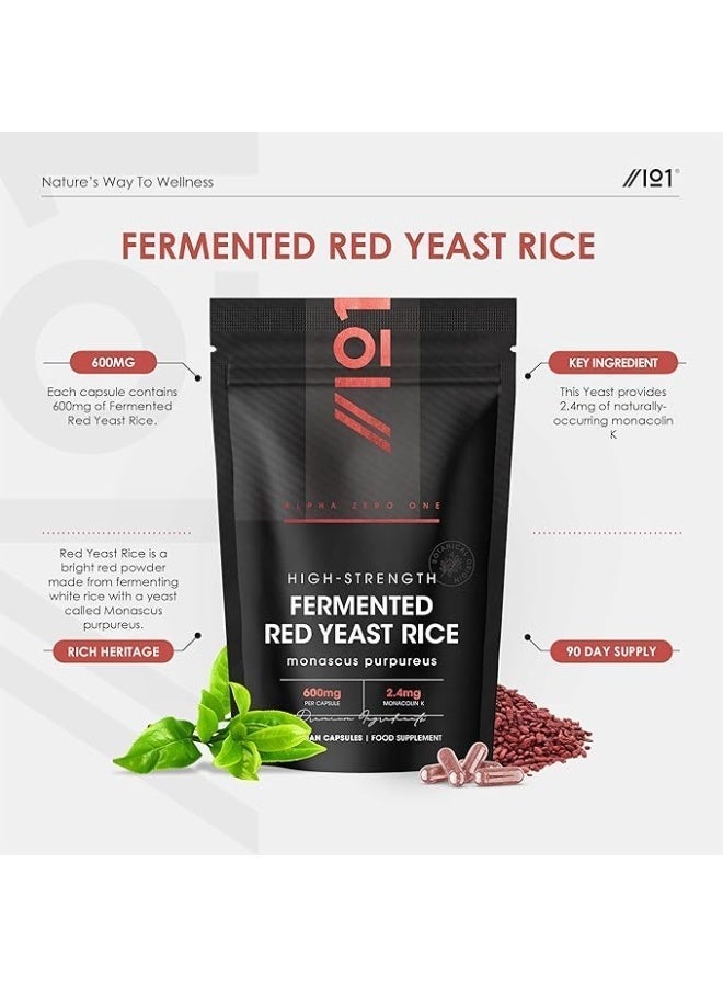 ALPHA01 Red Rice Yeast 600mg, Supports Heart Health and Cholesterol Regulation, 90 CAPSULES - Image 4
