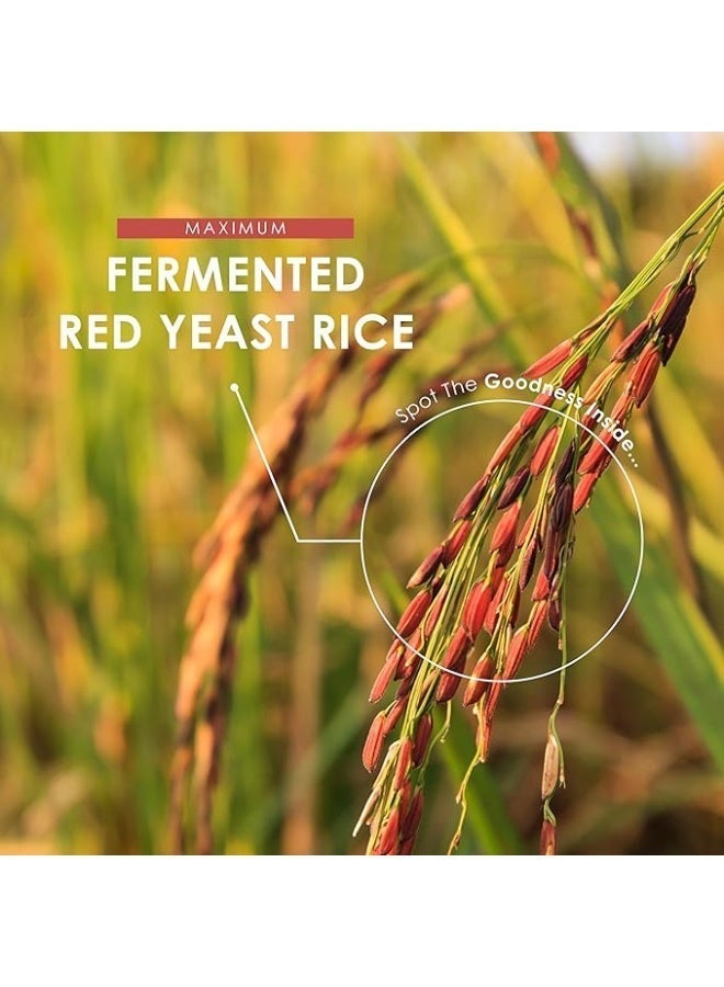 ALPHA01 Red Rice Yeast 600mg, Supports Heart Health and Cholesterol Regulation, 90 CAPSULES - Image 5