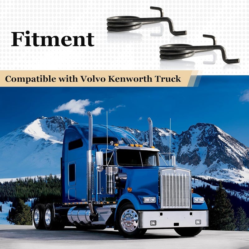Clutch Pedal Return Spring: 2 Pcs Manganese Steel, Perfect Fit - Durable Robust Construction, Heavy Duty Clutch Spring for Volvo Trucks, Buses & Heavy Truck Repair - Image 5