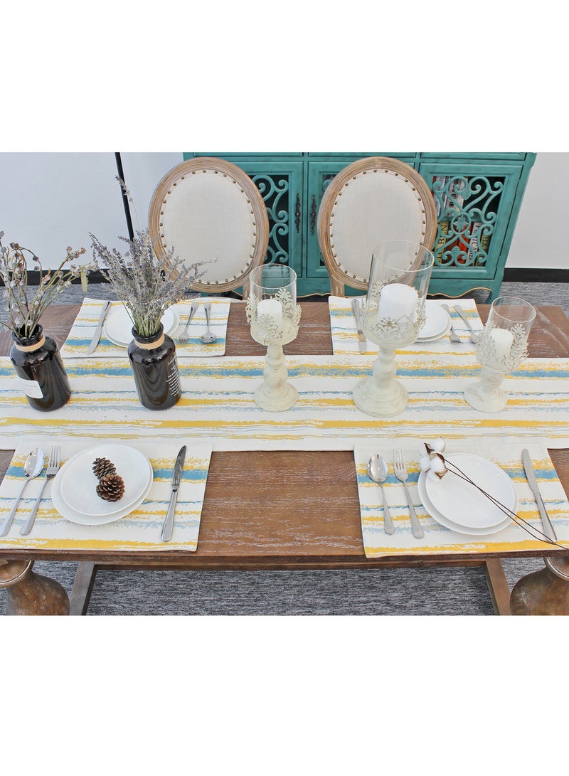 مفارش طعام مفارش طاوله طعام مفارش سفرة طعام مفرش صحون قماش بلايسماتس مجموعة من 6,قابلة للغسيل,مقاومة للحرارة في الأماكن الداخلية ديكورات النمط الحديث بلايس ماتس,طاولة ماتس لحماية طاولة المطعم,قماش جاكارد بلايسماتس طاولة الطعام - Image 2