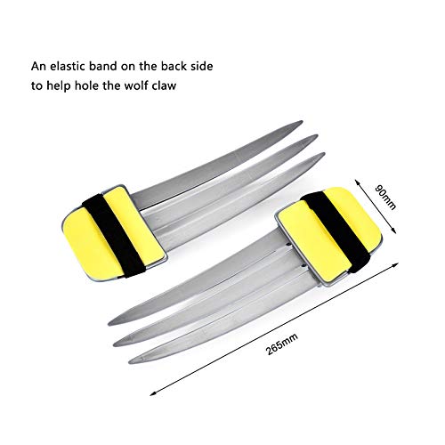 DAYSTART Plastic Wolf Claws with Dog Tags Pendant Fit for Wolverine Costume Cosplay Props - Image 5