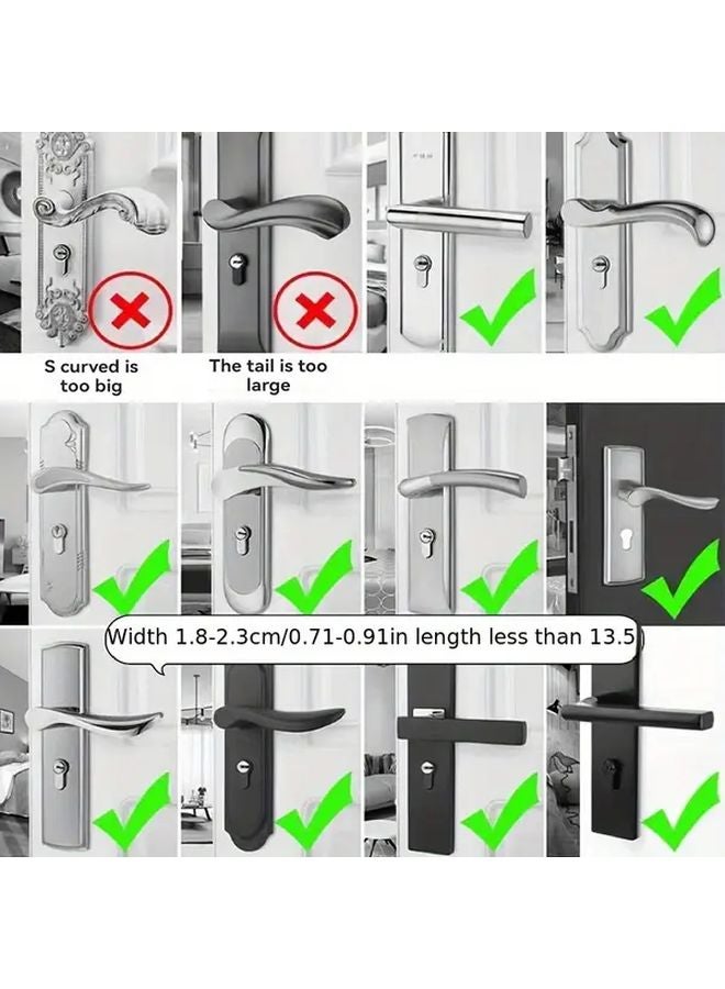 Purple Handmade Flower Door Stopper Durable Polyester Fabric Anti Collision Quiet Non Deforming - Image 5