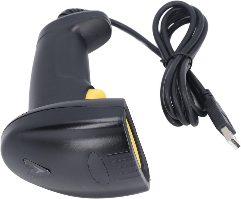 ماسح باركود سلكي عالي الأداء من Karlak عبر USB للمسح السريع للباركود، ماسح يدوي مناسب لمطاعم ومحلات الحلويات - Image 4