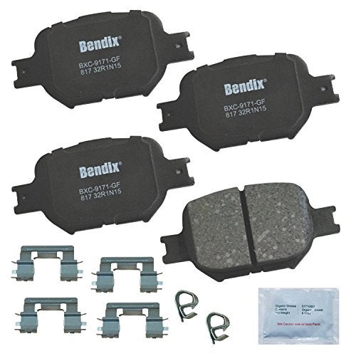 Bendix Priority1 CFC817 Ceramic Front Brake Pads for Scion tC 2010-2005, Toyota Celica 2005-2000 - Image 1