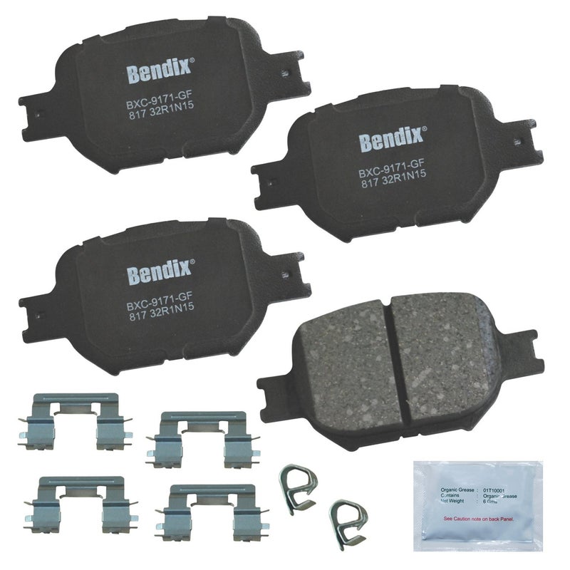Bendix Priority1 CFC817 Ceramic Front Brake Pads for Scion tC 2010-2005, Toyota Celica 2005-2000 - Image 3