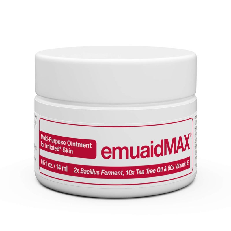 emuaid EMUAIDMAX Ointment for Itchy Skin, Maximum Strength Treatment for Athlete's Foot, Psoriasis, Jock Itch, Rash, Eczema, Cold Sores, Blisters, and Yeast Infection, 2oz - Image 1