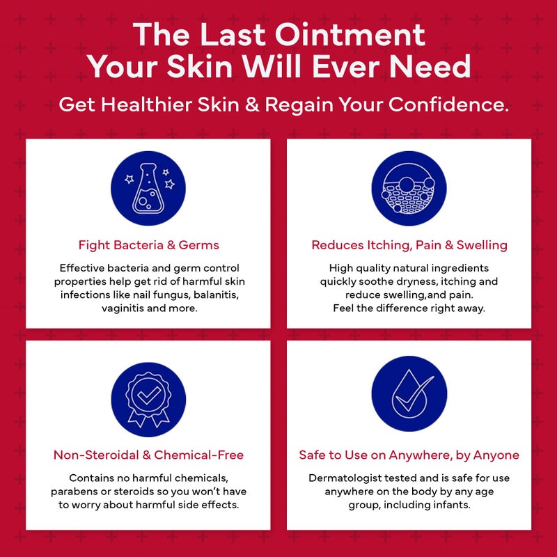 emuaid EMUAIDMAX Ointment for Itchy Skin, Maximum Strength Treatment for Athlete's Foot, Psoriasis, Jock Itch, Rash, Eczema, Cold Sores, Blisters, and Yeast Infection, 2oz - Image 4