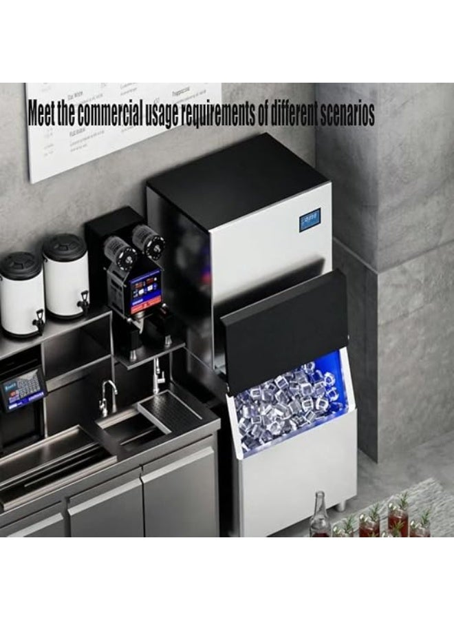 Cool Baby Style Commercial Ice Maker Machine, 550kg Daily Output, Water-Cooled Split, 220kg Storage Capacity, Square Cube, Automatic Cleaning - Image 3