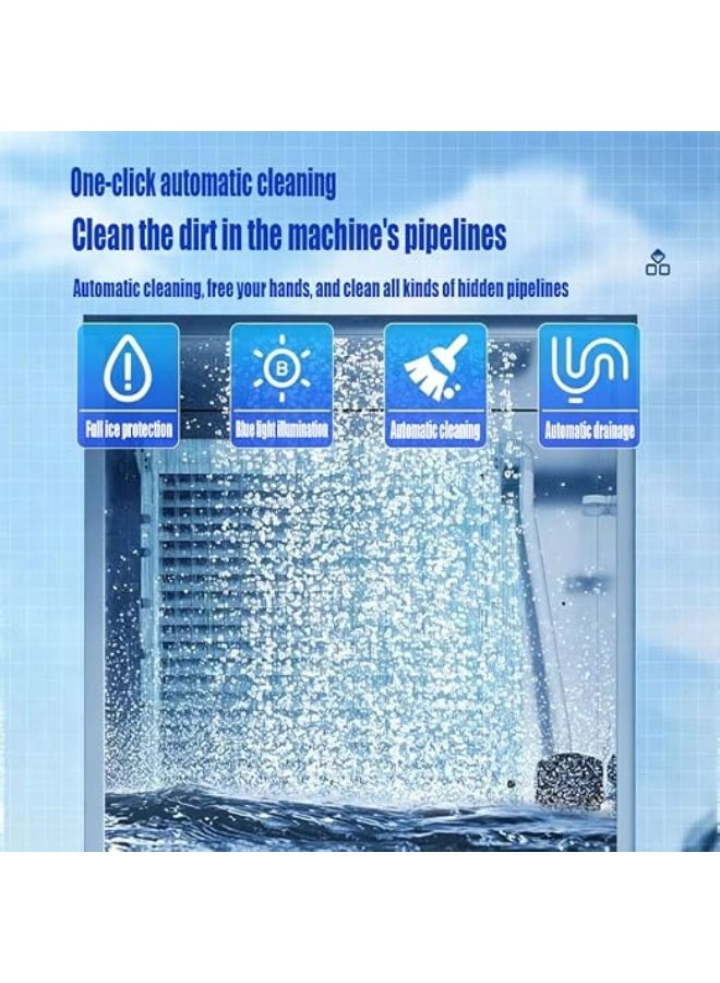Cool Baby Style Commercial Ice Maker Machine, 550kg Daily Output, Water-Cooled Split, 220kg Storage Capacity, Square Cube, Automatic Cleaning - Image 5