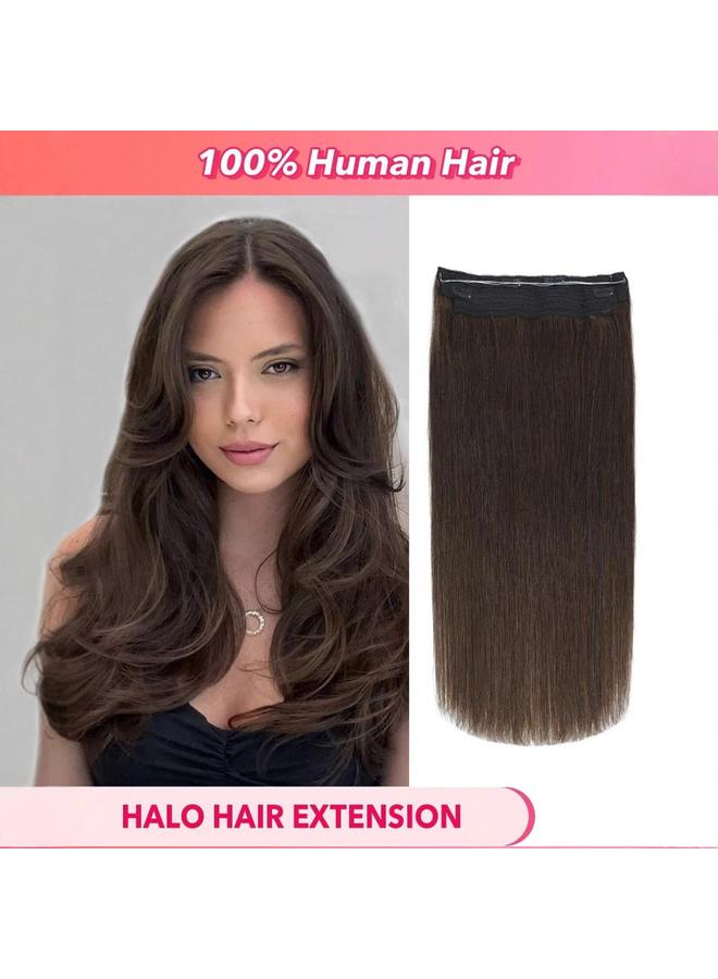 Bluejw European And American Women's Real Hair Wig Dyeable Fishing Line Hair Curtain One-piece Real Hair Tape Halohair - Image 2