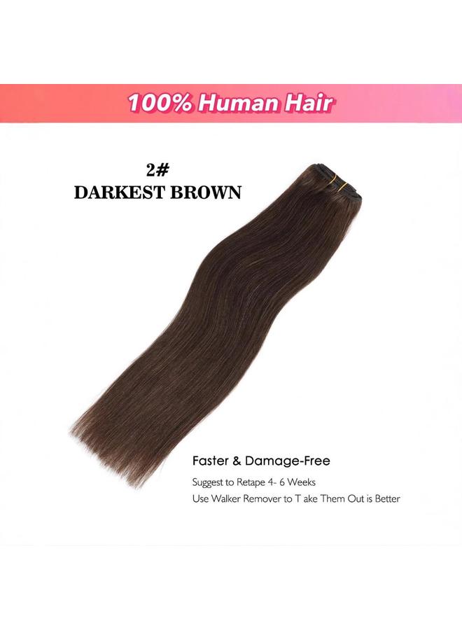 Bluejw European And American Women's Real Hair Wig Dyeable Fishing Line Hair Curtain One-piece Real Hair Tape Halohair - Image 3