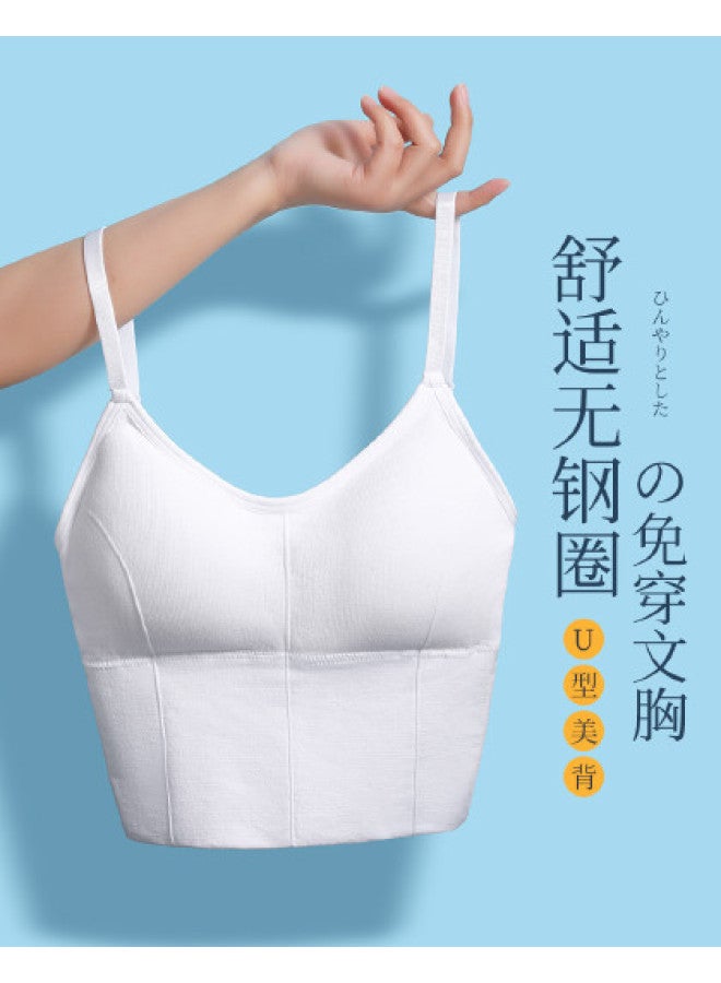 MIIOW Women'S Push-Up Beautiful Back Straps Simple Versatile Innerwear Outerwear Bra - Image 1