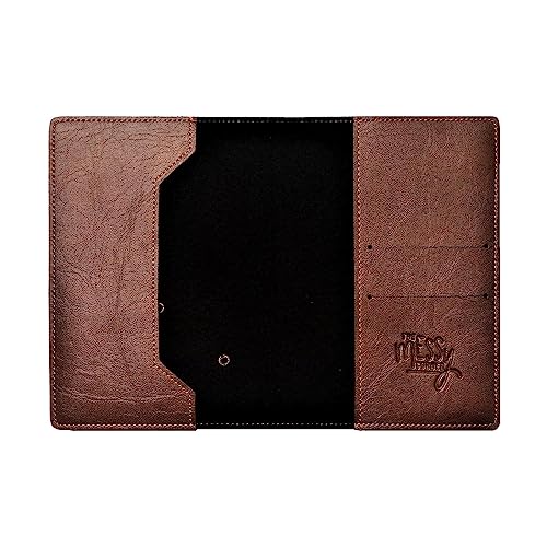 The Messy Corner Vegan Leather Passport Cover for Women | Backpacker Leather Passport Case Accessories for Travel (Dark Brown) - Image 3