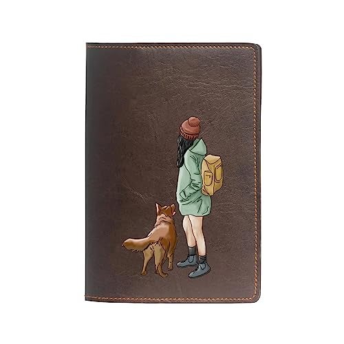 The Messy Corner Vegan Leather Passport Cover for Women | Backpacker Leather Passport Case Accessories for Travel (Dark Brown) - Image 1