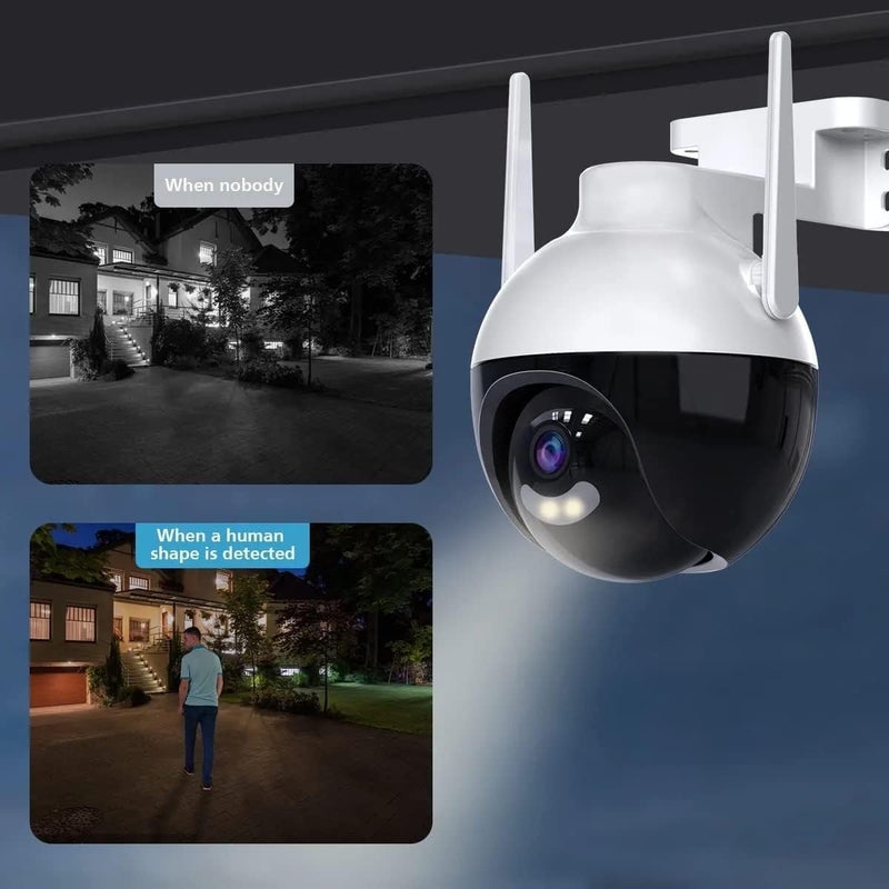 MAYUMI1080p Motorized Pan/Tilt Live View Color Night Vision 5 MP Outdoor WiFi IP66 Waterproof Built in MicroSD Card Slot (Supports Upto 128 GB) - Image 4
