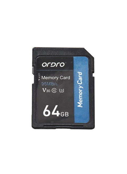 ORDRO 64GB Memory Card V30 Class 10 SD Card 95MB/s High Speed for Digital Video Cameras Camcorders