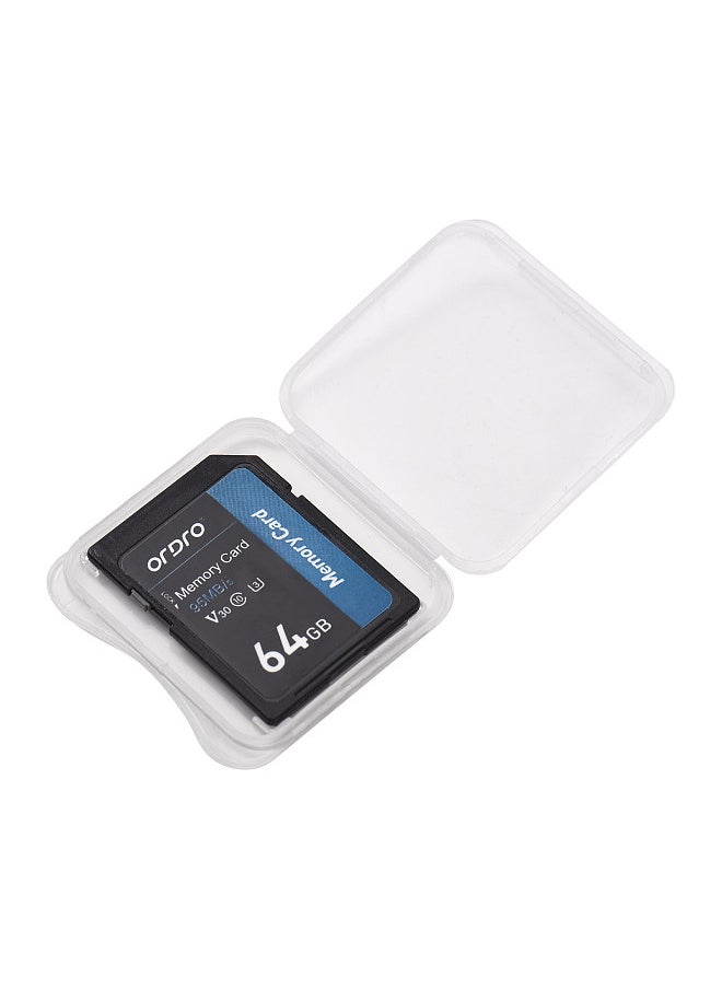 ORDRO - ORDRO 64GB Memory Card V30 Class 10 SD Card 95MB/s High Speed for Digital Video Cameras Camcorders - Image 1