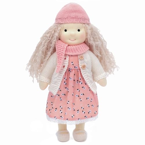 BlissfulPixie Waldorf Handmade Rag Doll Personalized Collectors Plush for Kids Birthday Present with Beautiful BoxJulka 12 - Image 1