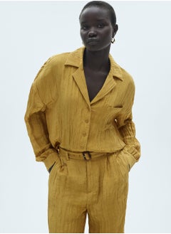 MANGO Pocket Textured Shirt  - Image 1