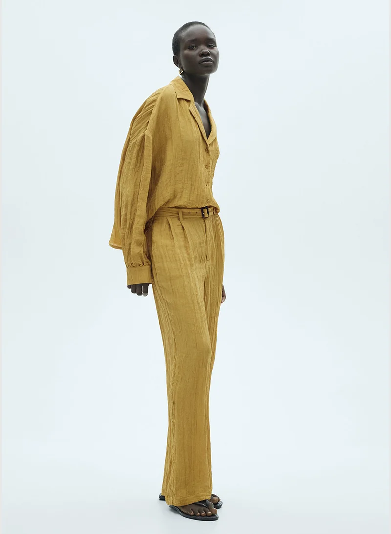 MANGO Pocket Textured Shirt