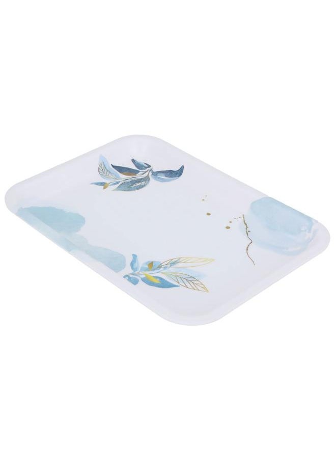 Alsaif Plastic Serving Tray 32.8 X 24 X 2 Cm Rectangle White  - Image 2