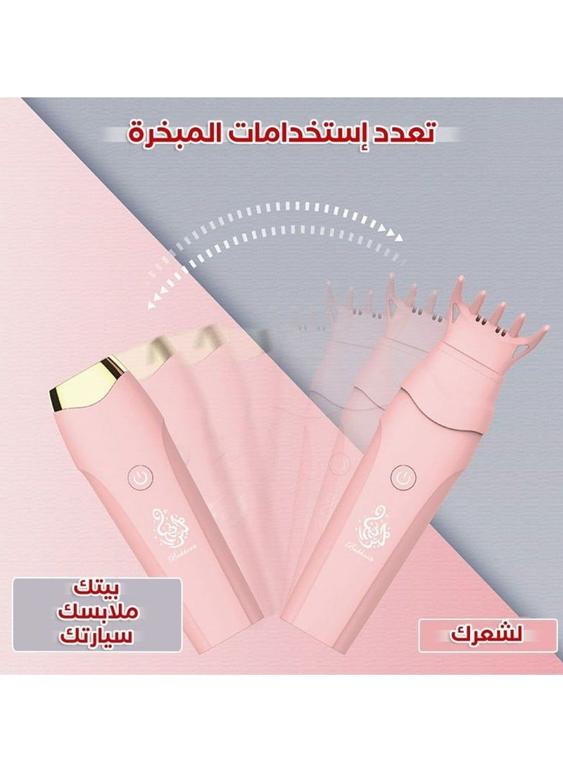عود بخور مبخره شعر لون وردي  - Image 3