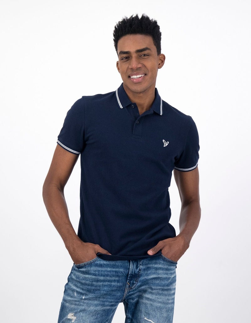 American Eagle AE Slim Fit Pique Polo Shirt - Image 1