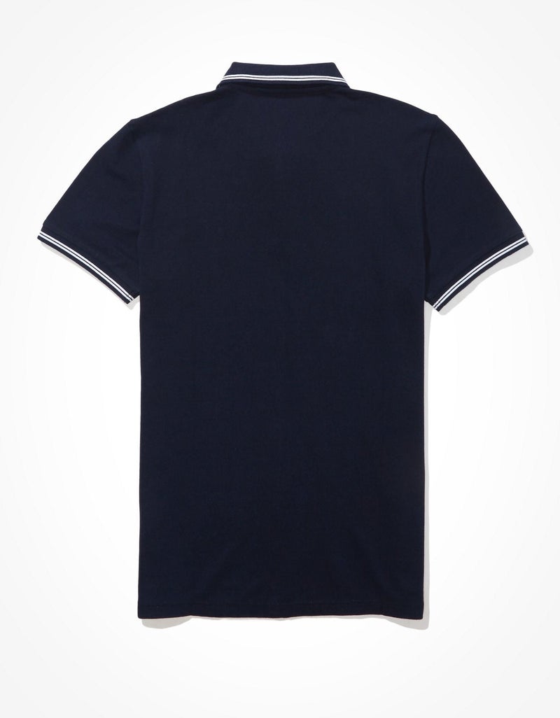 American Eagle AE Slim Fit Pique Polo Shirt - Image 4