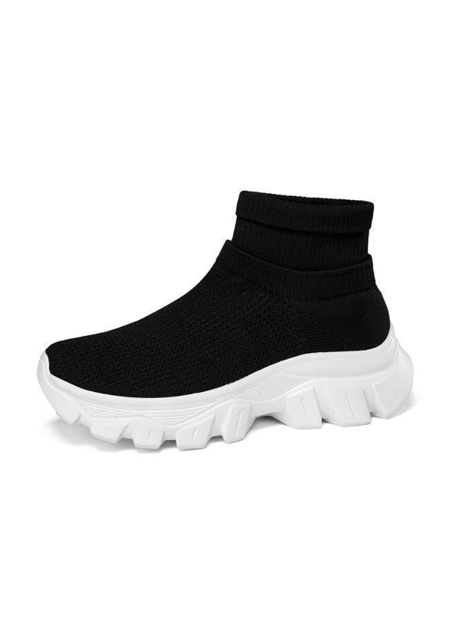 NIBEMINENT أحذية رياضية نسائية برباط عالٍ مريحة منصة زيادة الطول أحذية كاجوال مقاس 35-45 - Image 2