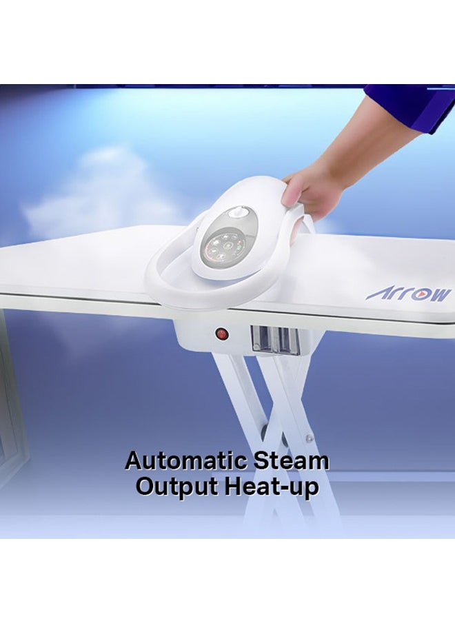 Arrow - STEAM PRESS WITH STAND, 01 90MM | Steam Press with Digital Panel | Portable and easy to store | Digital display Touch Screen | Removable water tank for easy water refilling| Model Name: RO-42ESPC - Image 1