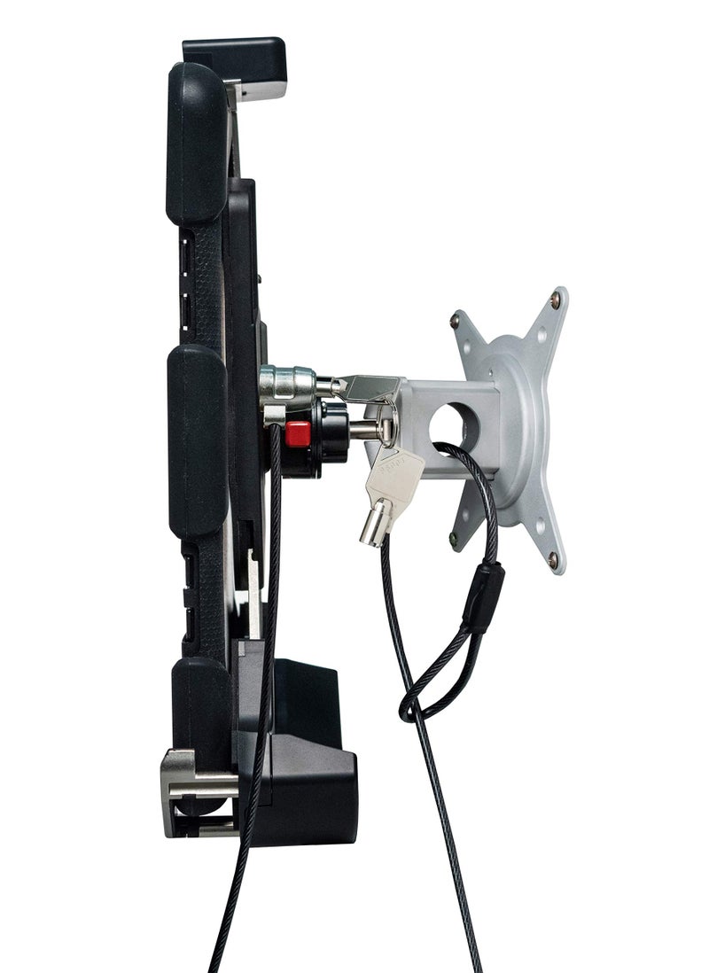 CTA Digital Tablet Grip Tri-Grip Security Clasp with Quick-Connect Vesa Mount for 7-13" Tablets/iPad 10.2" (7th/ 8th/ 9th Gen.), 12.9" iPad Pro, iPad mini, iPad Gen. 6, Galaxy Tab S4 10.5” & More - Image 3