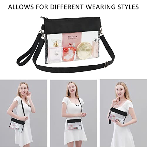 Clearworld Clear Bag for Stadium Events, Clear Crossbody Purse Bag for women, Stadium Approved for Concerts Sports Events Festivals - Image 2