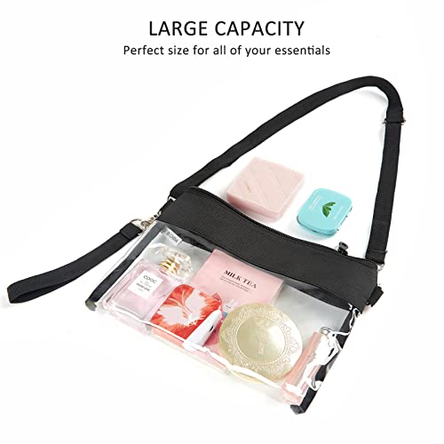 Clearworld Clear Bag for Stadium Events, Clear Crossbody Purse Bag for women, Stadium Approved for Concerts Sports Events Festivals - Image 4