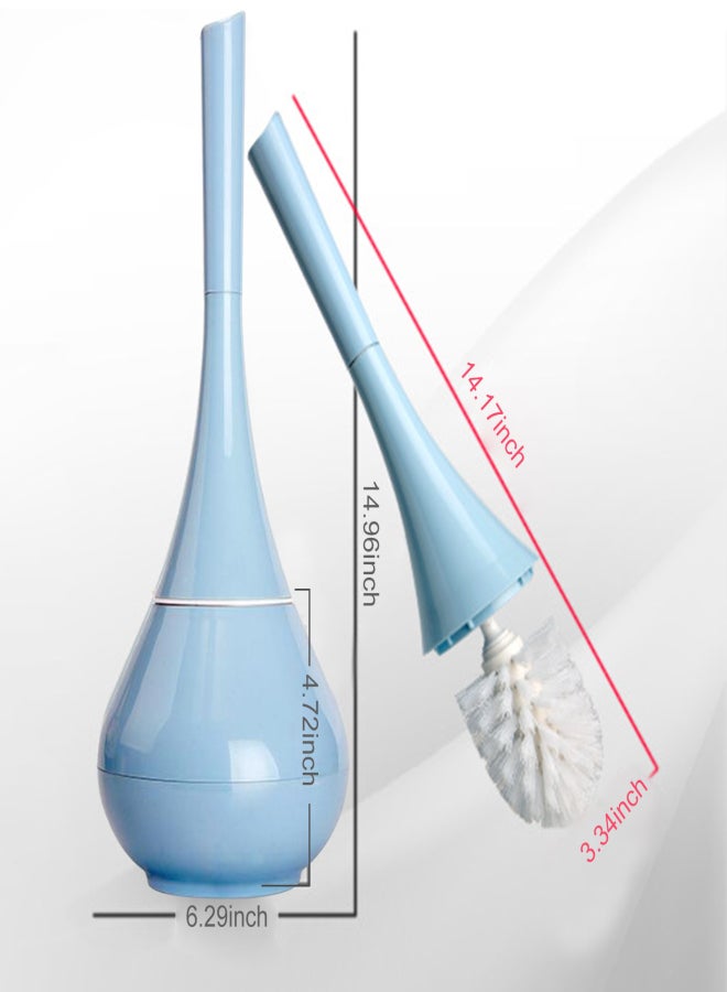 Toilet Brush and Holder Set Toilet Brush Cleaner Bathroom Deep Cleaning Bristle Toilet Bowl Brush for Bathroom - Image 4