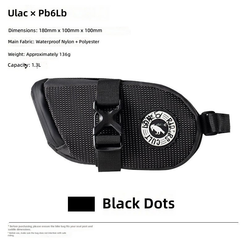 ULAC Bicycle Seat Bag with Clip, Waterproof Rear Saddle Bag for Road & Mountain Bikes
