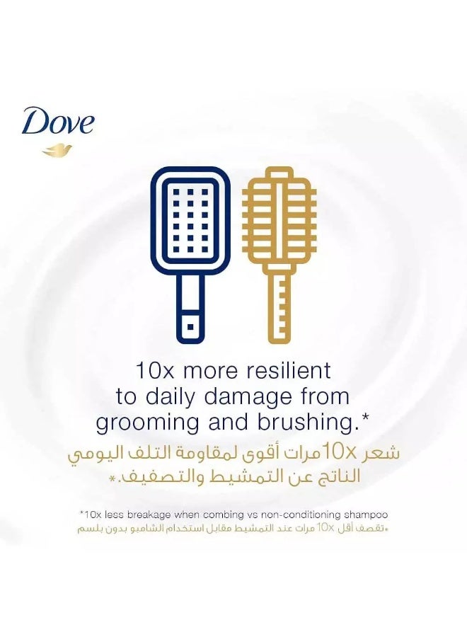 Dove شامبو العناية بالزيوت المغذية للشعر الجاف والمجعد 400 مل - Image 3