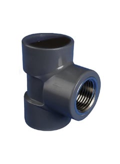 KNP KNP Female-Tee PVC Pipe Fitting (1 Inch) is a versatile plumbing component that features a tee design with female threaded connections.  - Image 3