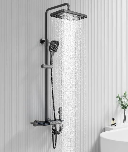 ZeeCry 4 Paino Shower Set function Thermostatic Mixer Hot & Cold Shower system, Hand shower | overhead Shower | Jet Spray Shower For Bathroom (Gorkha Series) - Image 5