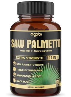 agobi Saw Palmetto 11-in-1 | Complete Prostate Support | 180 Capsules  - Image 1