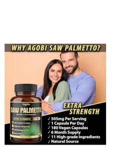 agobi Saw Palmetto 11-in-1 | Complete Prostate Support | 180 Capsules  - Image 4