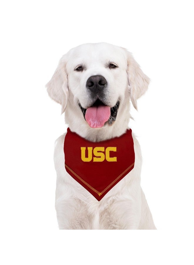 Pets First NCAA USC Trojans TIE Bandana, Size Small/Medium. Dog Bandana Scarf Bib for Pet Cat Dog. The Ultimate Game-Day, Party Bandana - Image 4