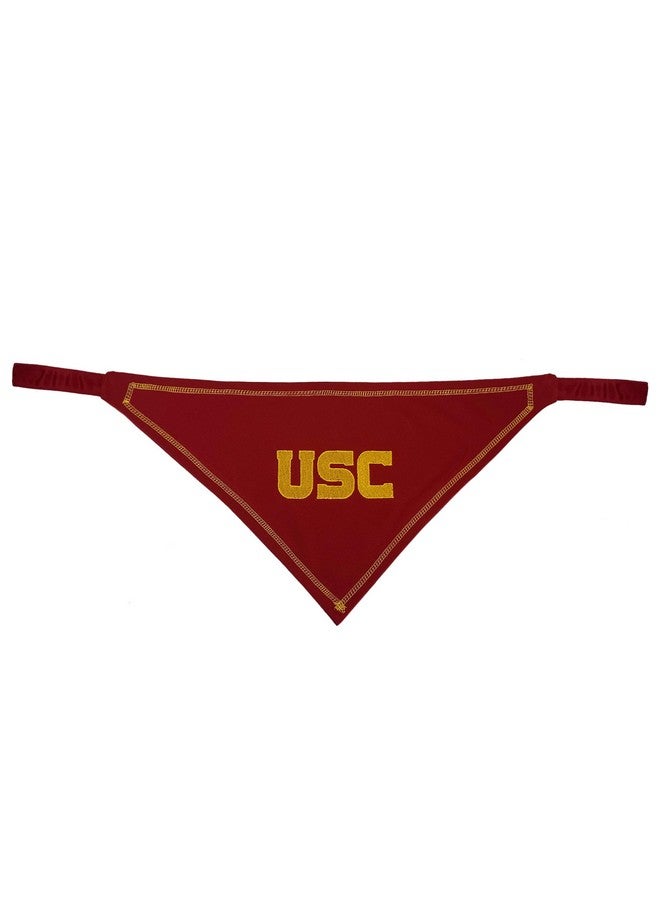 Pets First NCAA USC Trojans TIE Bandana, Size Small/Medium. Dog Bandana Scarf Bib for Pet Cat Dog. The Ultimate Game-Day, Party Bandana - Image 2